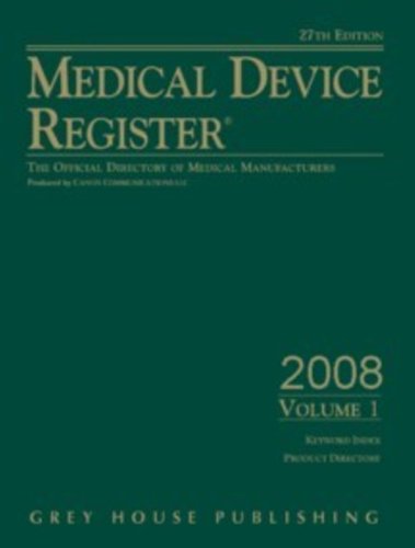 9781592372065: Medical Device Register: The Official Directory of Medical Manufacturers (Medical Device Register (United States))