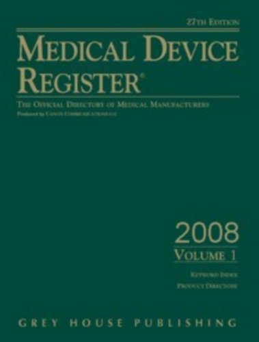 9781592372065: Medical Device Register: The Official Directory of Medical Manufacturers