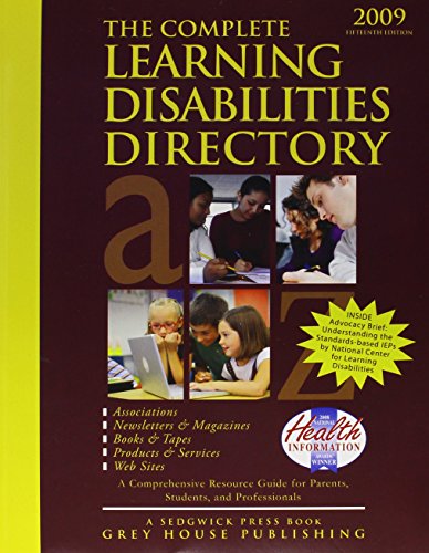Beispielbild fr The Complete Learning Disabilities Directory, 2009: Associations, Products, Resources, Magazines, Books, Service, Conferences, Web Sites zum Verkauf von HPB-Red