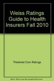 Beispielbild fr Weiss Ratings' Guide to Health Insurers: Fall 2010 zum Verkauf von Ergodebooks