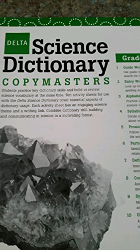 Imagen de archivo de Delta Science Dictionary Copymasters (Delta Education) a la venta por Better World Books
