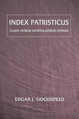 9781592441686: Index Patristicus: Clavis Patrum Apostolicorum Operum (Ancient Language Resources)