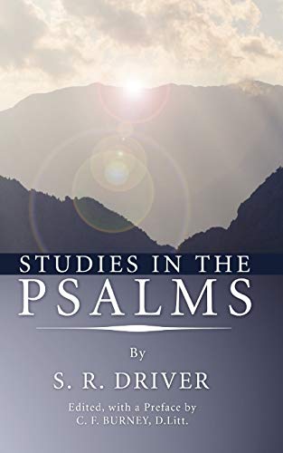 Beispielbild fr Studies in the Psalms zum Verkauf von Chiron Media