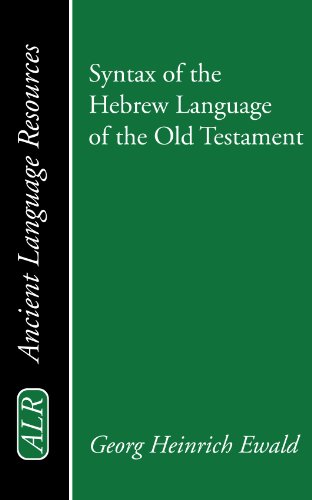 Beispielbild fr Syntax of the Hebrew Language of the Old Testament zum Verkauf von Windows Booksellers