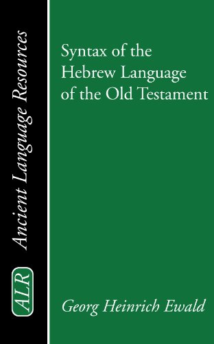 Stock image for Syntax of the Hebrew Language of the Old Testament for sale by Windows Booksellers