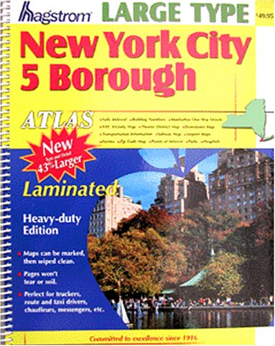 Stock image for New York City 5 Borough Large Type Atlas for sale by Xochi's Bookstore & Gallery