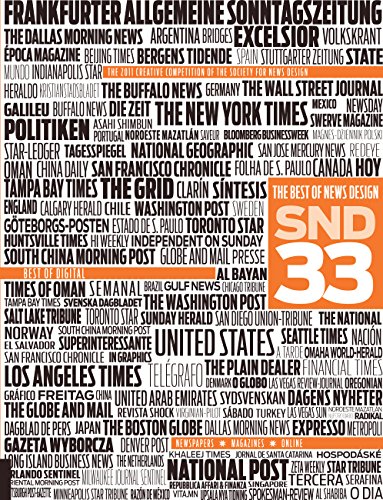 Beispielbild fr The Best of News Design 33rd Edition (Best of Newspaper Design) zum Verkauf von HPB-Red