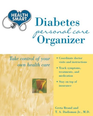 Beispielbild fr HealthSmart: Diabetes Personal Care Organizer zum Verkauf von HPB-Diamond