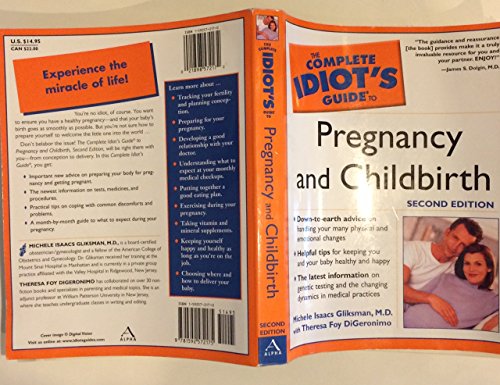 Stock image for The Complete Idiot's Guide to Pregnancy and Childbirth for sale by Better World Books