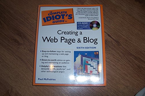 Stock image for Complete Idiot's Guide to Creating a Web Page and Blog for sale by Better World Books