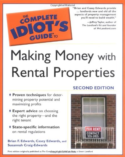 Beispielbild fr The Complete Idiot's Guide to Making Money with Rental Properties, Second Edition zum Verkauf von SecondSale