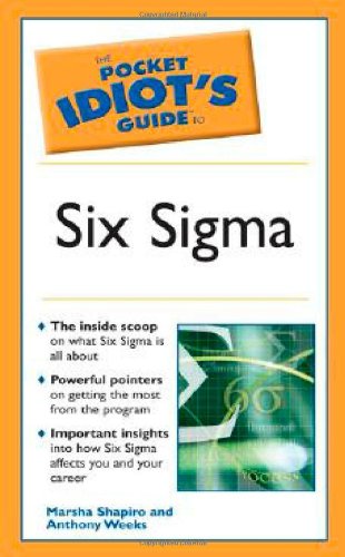 Beispielbild fr The Pocket Idiot's Guide to Six Sigma zum Verkauf von Better World Books
