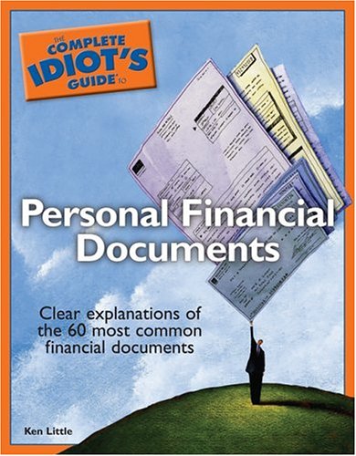 Stock image for The Complete Idiot's Guide to Personal Financial Documents for sale by HPB-Emerald