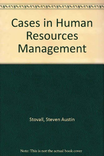 Stock image for Cases in Human Resources Management for sale by Ezekial Books, LLC