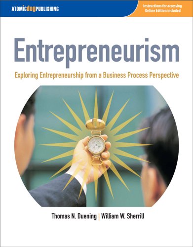 Stock image for Entrepreneurism: Exploring Entrepreneurship from a Business Process Perspective for sale by HPB-Red