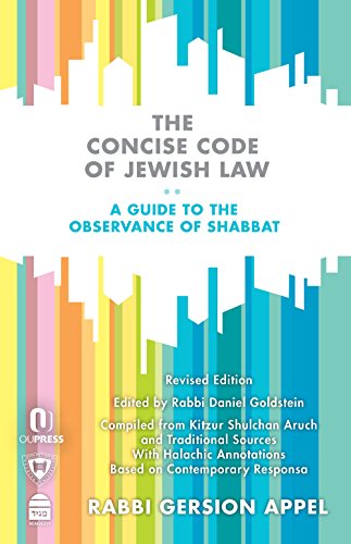 Imagen de archivo de The Concise Code of Jewish Law A Guide to the Observance of Shabbat 2 a la venta por PBShop.store US