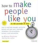 Beispielbild fr How to Make People Like You in 90 Seconds or Less zum Verkauf von GoldenDragon