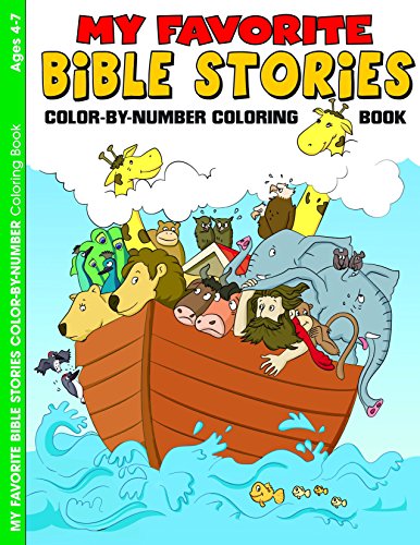9781593172084: My Favorite Bible Stories: Color-by-Number Coloring Book