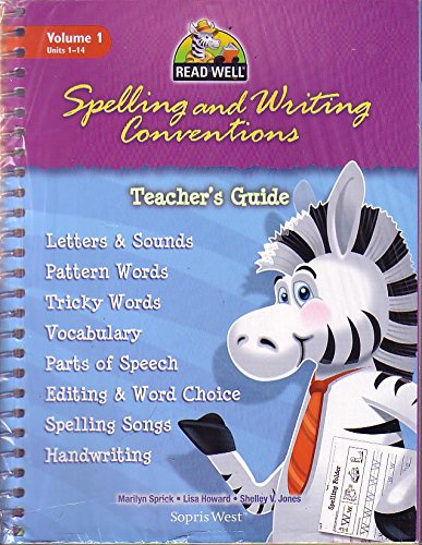 9781593189532: Spelling and Writing Conventions Volume 1 Units 1-14 (Teacher's Guide Level 1) Read Well