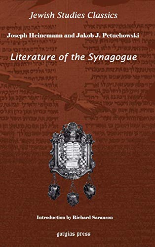 Stock image for Literature of the Synagogue (Jewish Studies Classics) for sale by Books From California