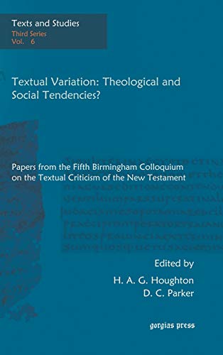 Beispielbild fr Textual Variation: Theological and Social Tendencies? (Texts and Studies) zum Verkauf von Lucky's Textbooks