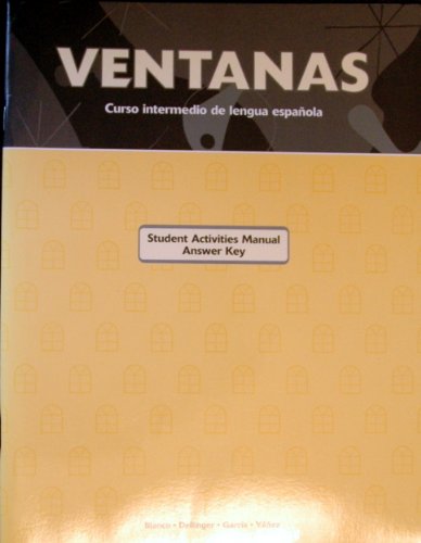 Imagen de archivo de VENTANAS Answer Key a la venta por HPB-Red