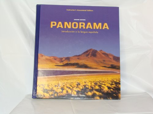 Stock image for Panorama 2/e Instructor's Annotated Edition : Introduccion a la Lengua Espa?ola for sale by Better World Books: West