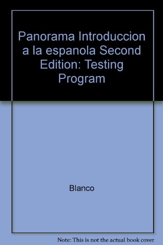 Imagen de archivo de Panorama Introduccion a la espanola Second Edition: Testing Program a la venta por Wonder Book
