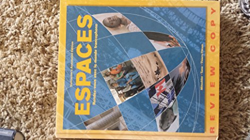 9781593348335: Espaces: Rendez-Vous Avec Le Monde Francophone (French Edition)