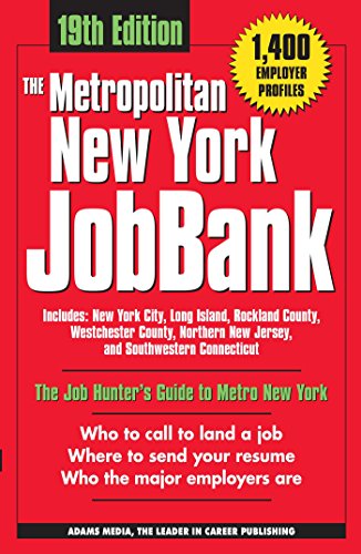 Stock image for The Metropolitan New York Jobbank for sale by Bookoutlet1