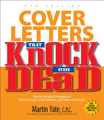 Beispielbild fr Cover Letters That Knock 'em Dead zum Verkauf von Better World Books