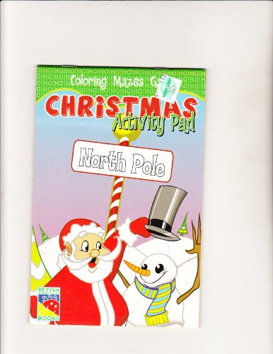 Beispielbild fr Christmas Activity Pad: Coloring, Mazes, Games zum Verkauf von Wonder Book
