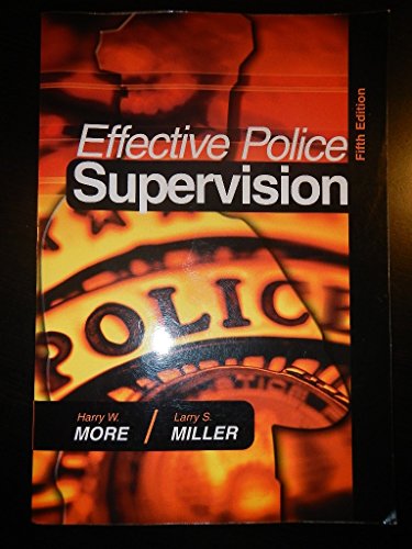 Stock image for Effective Police Supervision for sale by Better World Books