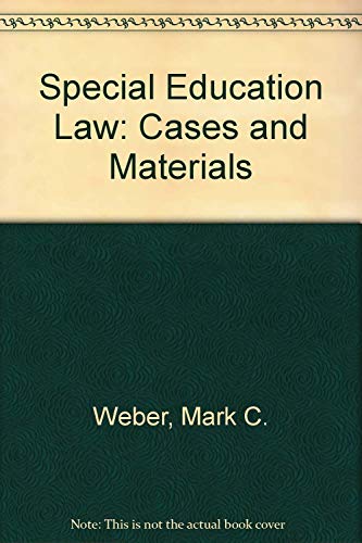 Stock image for Special Education Law: Cases and Materials for sale by Under Charlie's Covers