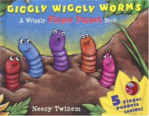 9781593541910: Giggly Wiggly Worms: A Wriggly Finger Puppet Book