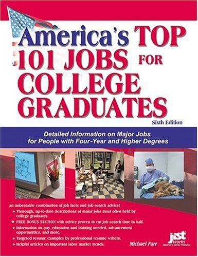 America's Top 101 Jobs For College Graduates: Detailed Information On Major Jobs For People With Four-year And Higher Degrees (AMERICA'S TOP JOBS FOR COLLEGE GRADS) (9781593570712) by Farr, J. Michael