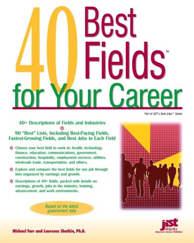 Beispielbild fr 40 Best Fields for Your Career zum Verkauf von Better World Books