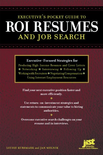 Stock image for Executive's Pocket Guide to Roi Resumes : And Job Search for sale by Better World Books