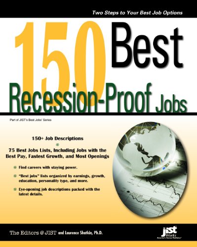 Beispielbild fr 150 Best Recession-Proof Jobs zum Verkauf von Better World Books