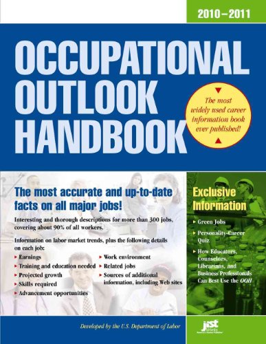 Beispielbild fr Occupational Outlook Handbook, 2010-2011: With Bonus Content (Occupational Outlook Handbook (Jist Works)) zum Verkauf von Half Price Books Inc.