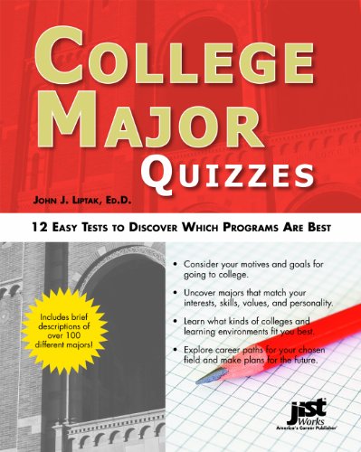 Beispielbild fr College Major Quizzes: 12 Easy Tests to Discover Which Programs Are Best zum Verkauf von Wonder Book