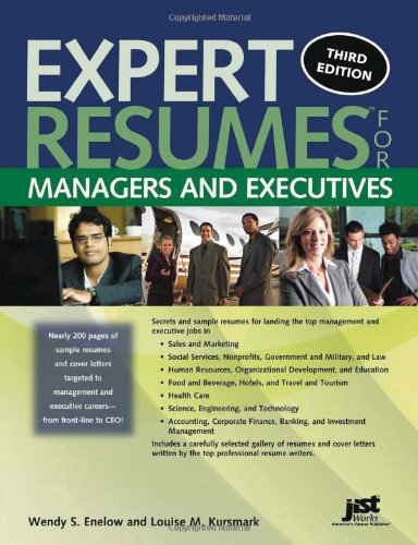 Beispielbild fr Expert Resumes for Managers and Executives, 3rd Ed zum Verkauf von Wonder Book