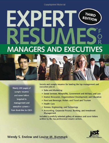 9781593578855: Expert Resumes for Managers and Executives