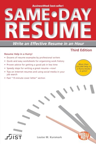 Stock image for Same-Day Resume (Same-Day Resume: Write an Effective Resume in an Hour) for sale by Gulf Coast Books