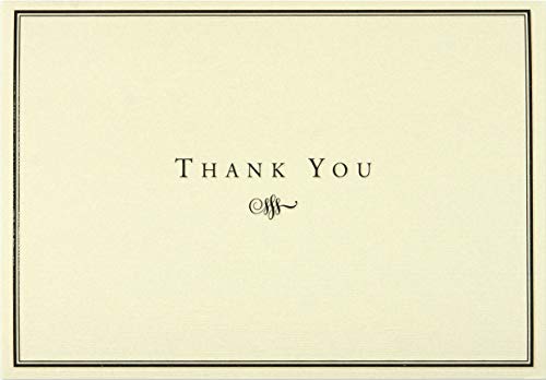 Beispielbild fr Black/cream: Thank You (Note Card Series) zum Verkauf von Revaluation Books