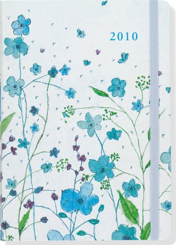 2010 Blue Flowers Engagement Calendar (Weekly Planner) (9781593596040) by Peter Pauper Press