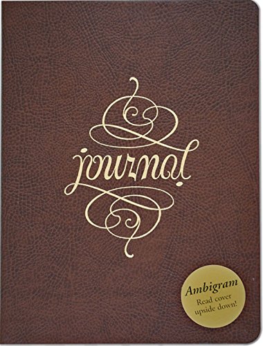 Ambigram Leather Journal (Diary, Notebook) (9781593596699) by Peter Pauper Press