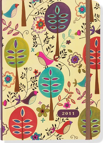 2011 Folk Art Birds Compact Engagement Calendar (Weekly Planner) (9781593596910) by Peter Pauper Press