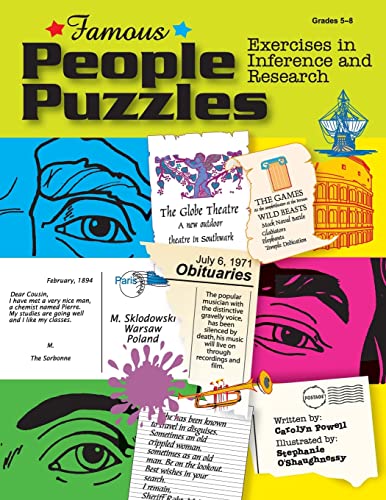 Beispielbild fr Famous People Puzzles: Exercises in Inference and Research zum Verkauf von Reuseabook