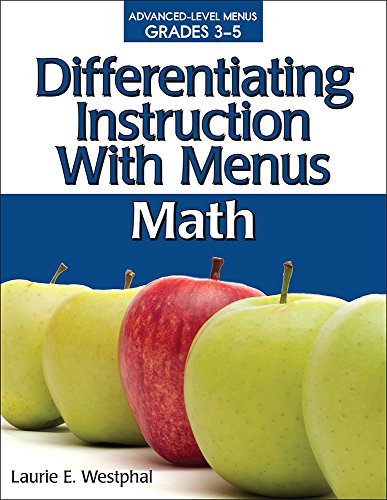 Imagen de archivo de Differentiating Instruction with Menus: Math (Grades 3-5) a la venta por Gulf Coast Books